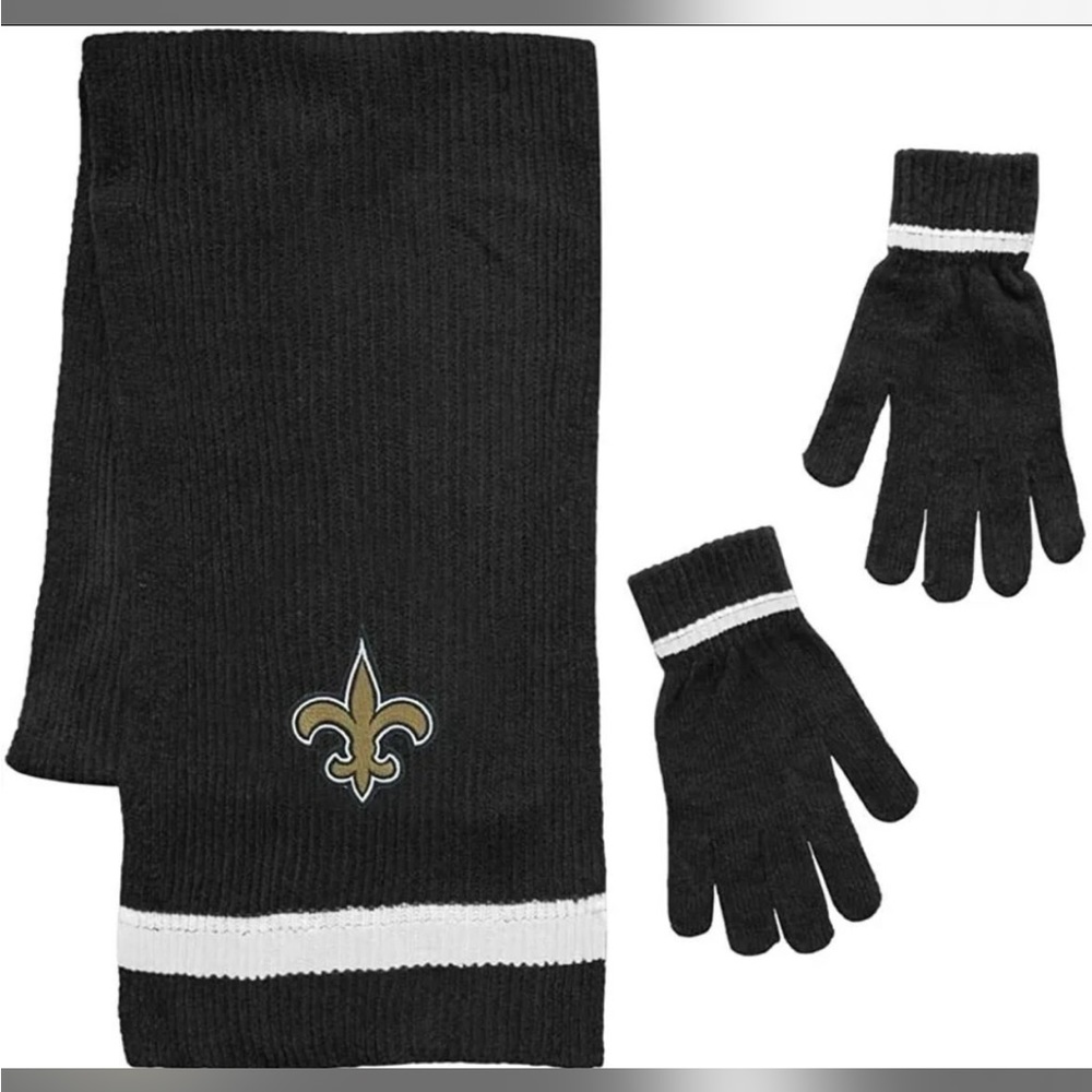 NFL New Orleans Saints scarf and glove set (C200)